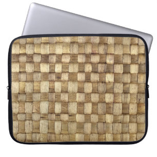 Handgefertigte Körbe Nahtlose Textur Laptopschutzhülle