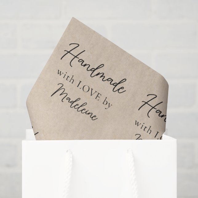 Handgefertigte Kraftzähler Seidenpapier (Geschenktüte)