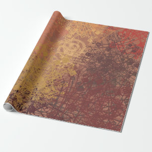 Handgefertigte Kunst. Farbige Textur. Moderne Kuns Geschenkpapier