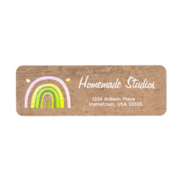 Handgefertigte Kunsthandwerk-Regenbogen-Holzmaseru