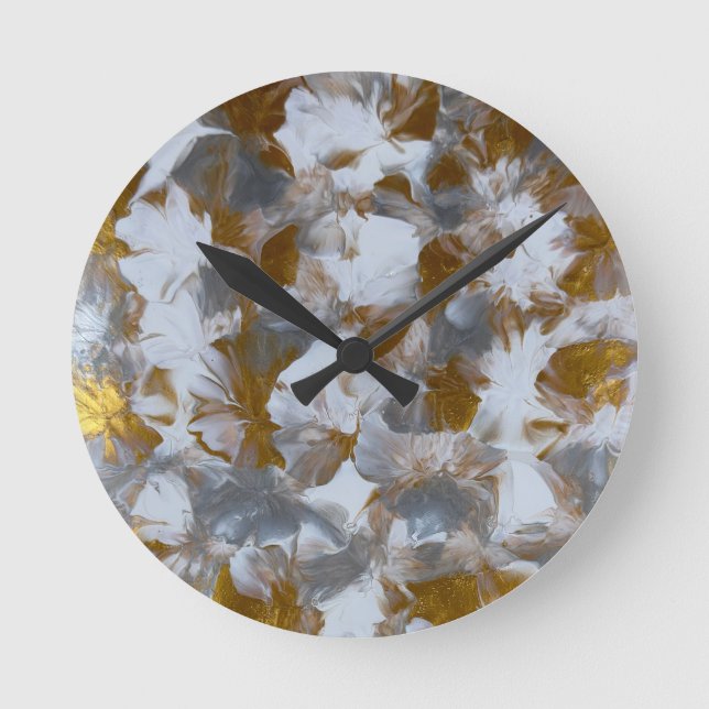  handgefertigte Kunstwerke  Runde Wanduhr (Vorderseite)