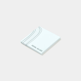 Handgefertigte Kurven CUSTOM Monogramm Personalisi Post-it Klebezettel