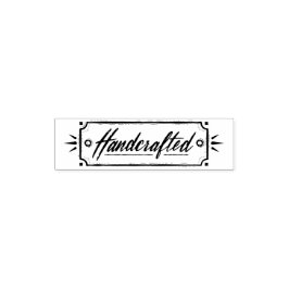 Handgefertigte Label-Briefmarke Permastempel