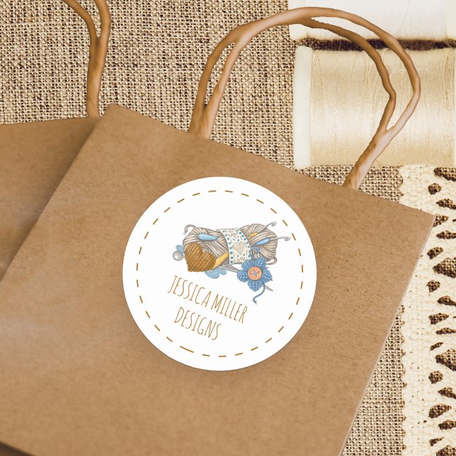 Handgefertigte Langharnboote, Handgeflecht und Cro Runder Aufkleber (Branded labels for your packaging and handmade products)