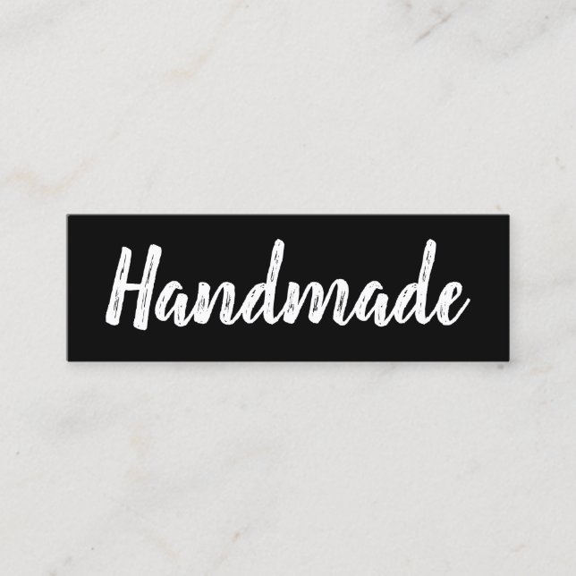 Handgefertigte minimalistische, moderne, einfache  mini visitenkarte (Vorderseite)