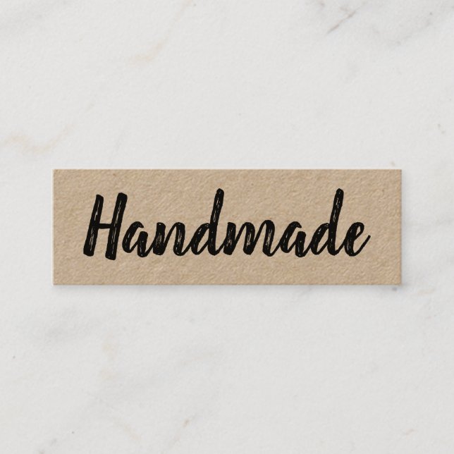Handgefertigte minimalistische moderne einfache ru mini visitenkarte (Vorderseite)