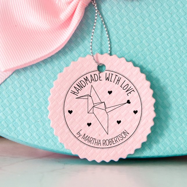 Handgefertigte niedliche Origami-Handys mit Liebe, Gummistempel (Von Creator hochgeladen)