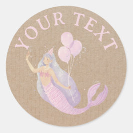 Handgefertigte Produkt Mermaid Cupcake Soap Custom Runder Aufkleber
