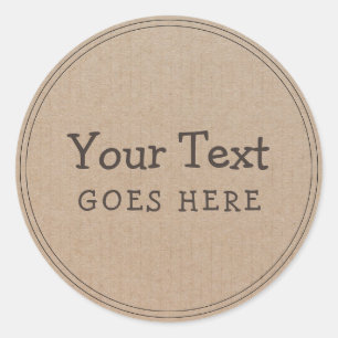 Handgefertigte Produkte Vintag Einfach, trendy-Kra Runder Aufkleber