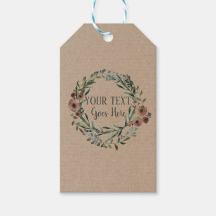 Handgefertigte Produkte Vintage Blumenkarosserie Geschenkanhänger