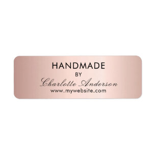 Handgefertigte Rose Gold hergestellt von Name Labe