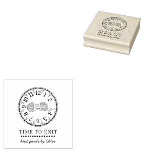 Handgefertigte Stricks Gummistempel