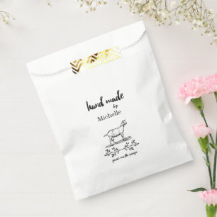 Handgefertigte Ziegenmilchseife Personalisiertes M Geschenktütchen