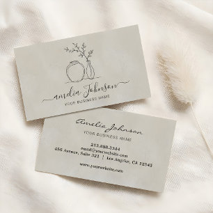 Handgefertigter Bildhauer & Keramik-Künstler Visitenkarte