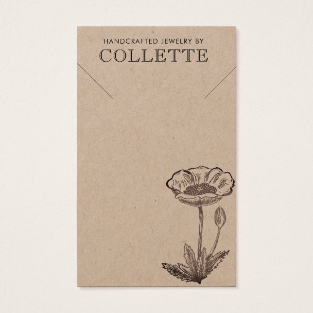 Handgefertigter Blumen-Kraftkarton-Ohrschmuck (Vorderseite)