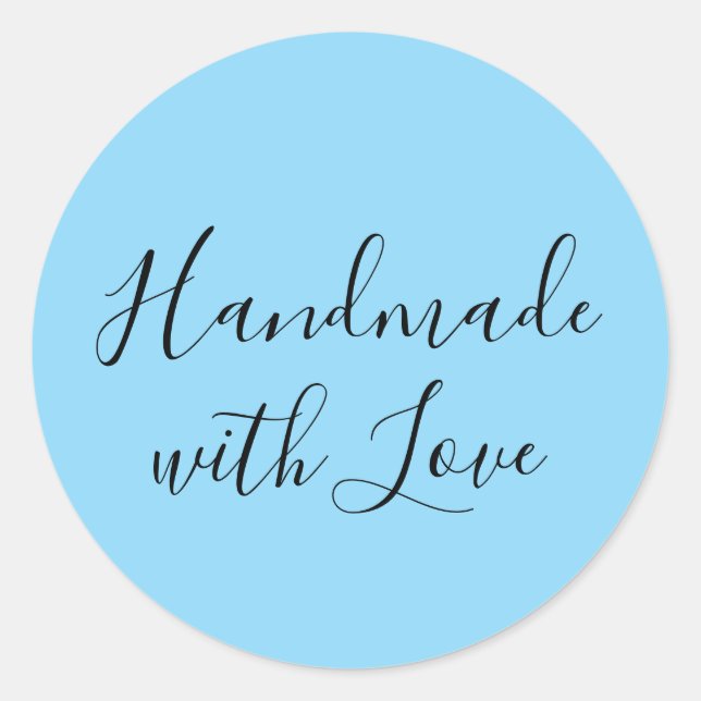 Handgefertigter Sticker mit Liebe (Vorderseite)