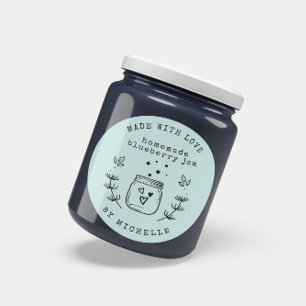 Handgefertigtes Jam-Etikett mit Liebe Canning-Aufk Runder Aufkleber