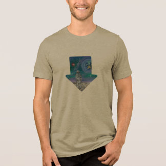 Handgefertigtes Kunstwerk - Erdblick Tri-Blend Shirt