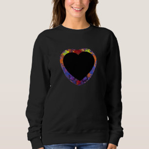 Handgefertigtes Kunstwerk – Hund am Wasserfall Sweatshirt