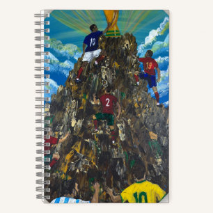 Handgefertigtes Kunstwerk - Weltmeisterschaft Notizbuch
