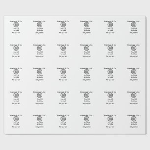 Handgefertigtes Unternehmen Geschäft Scan QR Detai Geschenkpapier