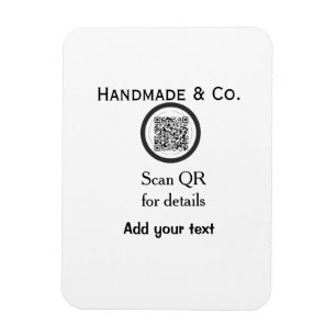 Handgefertigtes Unternehmen Geschäft Scan QR Detai Magnet