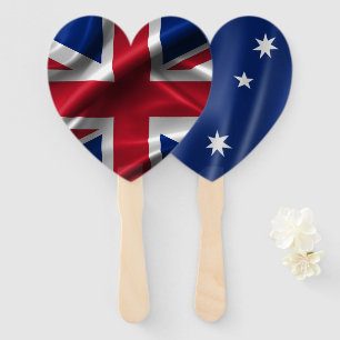 Handgehaltene Lüfter - australische Flagge Fächer