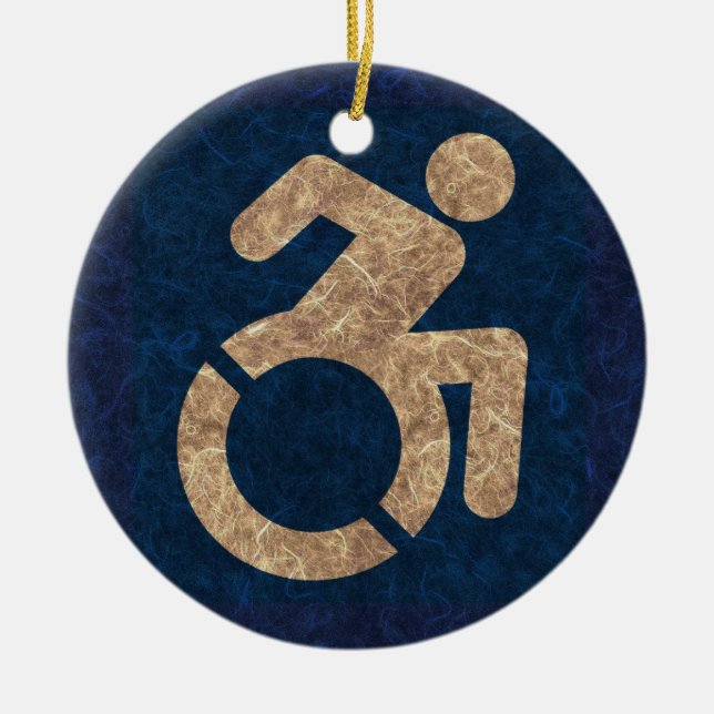 Handgekleidet Keramik Ornament (Vorne)