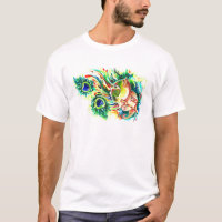 Handgemachte abstrakte Malerei von Lord Krishna