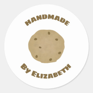 Handgemachte Cookies Runder Aufkleber