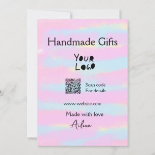 Handgemachte Geschenke für kleine Unternehmen, Lie Feiertagskarte
