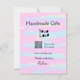 Handgemachte Geschenke für kleine Unternehmen, Lie Postkarte