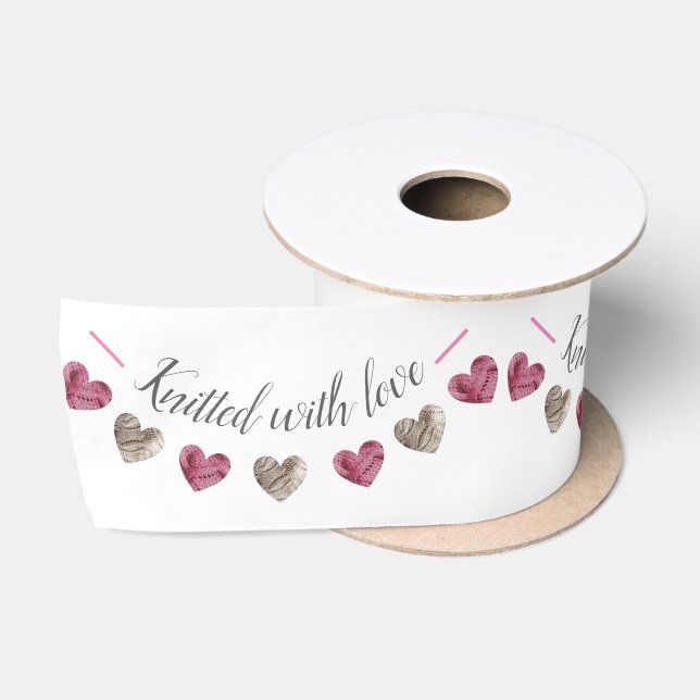 Handgemachte Geschenke "mit Liebe gegossen" Satinband (Spule)