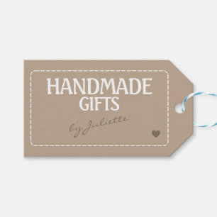 Handgemachte Geschenke Rustic Kraft Papier Danke T Geschenkanhänger