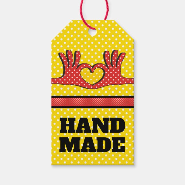 Handgemachte Geschenktafel Geschenkanhänger (Vorderseite)