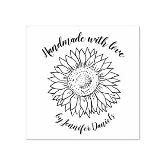 Handgemachte Handarbeit mit Liebe mit dem Namen So Gummistempel