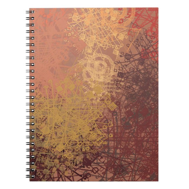 Handgemachte Kunst. Farbige Textur. Moderne Kunstw Notizblock (Vorderseite)