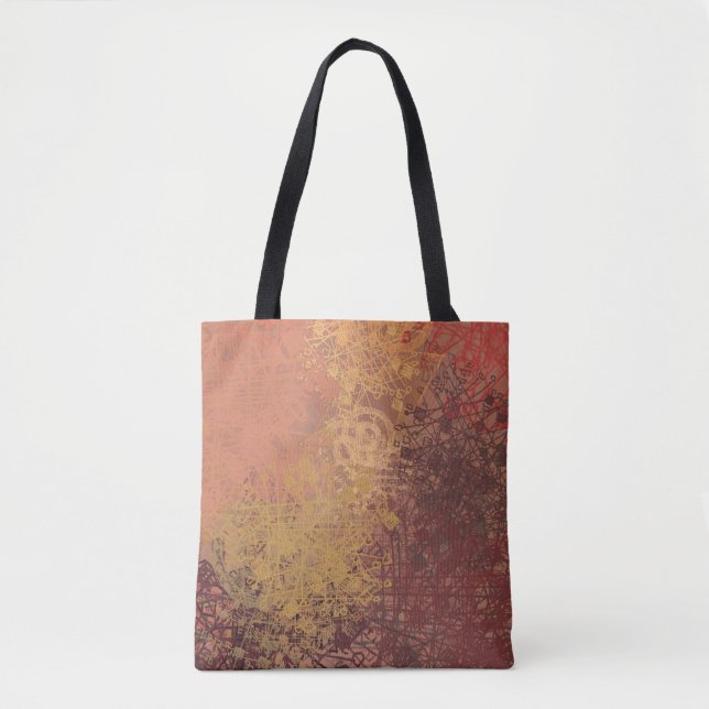 Handgemachte Kunst. Farbige Textur. Moderne Kunstw Tasche (Vorderseite)