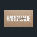 Handgemachte rustikale braune Kran-Vintag-braune S Visitenkarte<br><div class="desc">Handgemachte rustikale braune Kran-Vintag-braune Schrift</div>