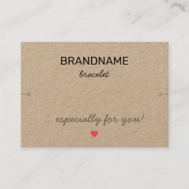 Handgemachte Schmuck Tiny Heart Rustic Bracelet Ho Visitenkarte