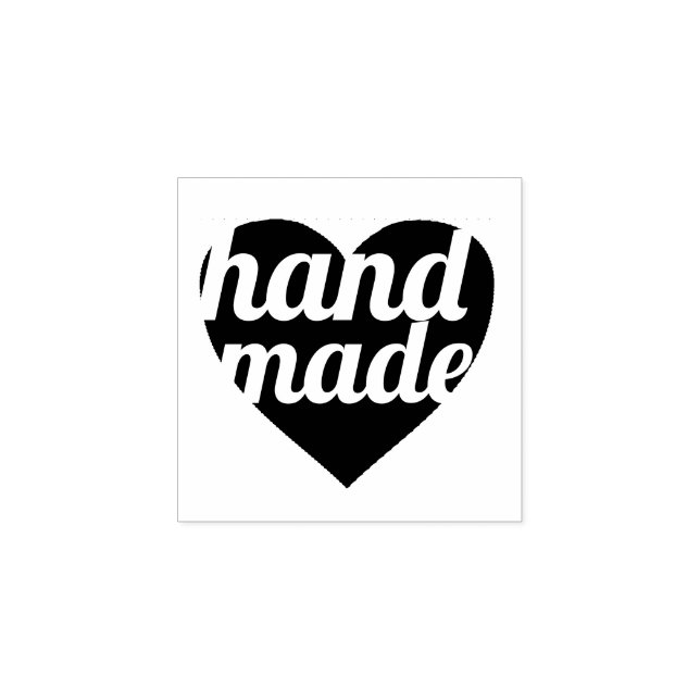 Handgemachte Script-Herz-Briefmarke Gummistempel (Prägung)