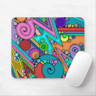 Handgemachte und digital gestrichene Muster Art 12 Mousepad
