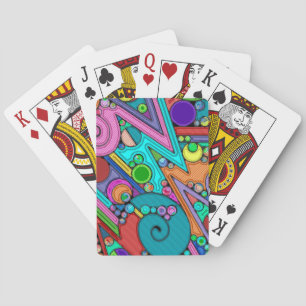 Handgemachte und digital gestrichene Muster Art 12 Spielkarten