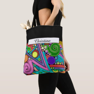 Handgemachte und digital gestrichene Muster Art 12 Tasche
