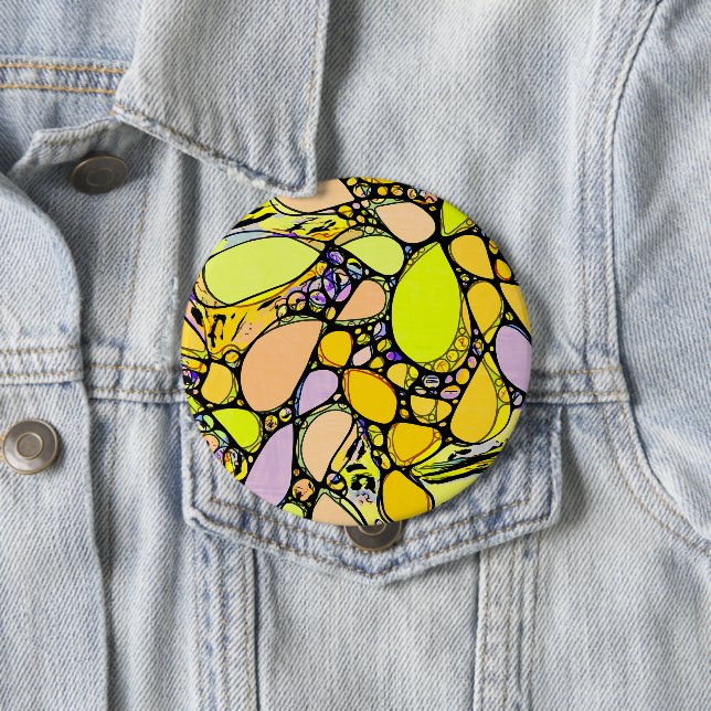 Handgemachte und digital gestrichene Muster Art 13 Button (Beispiel)