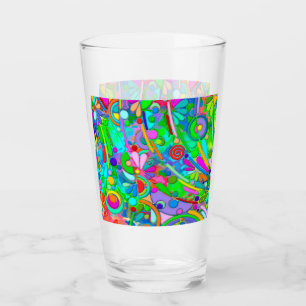 Handgemachte und digital gestrichene Muster Art 18 Glas