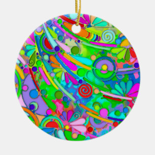 Handgemachte und digital gestrichene Muster Art 18 Keramik Ornament