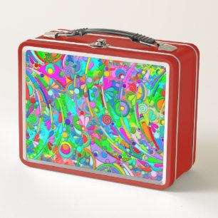 Handgemachte und digital gestrichene Muster Art 18 Metall Brotdose