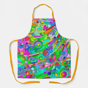 Handgemachte und digital gestrichene Muster Art 18 Schürze