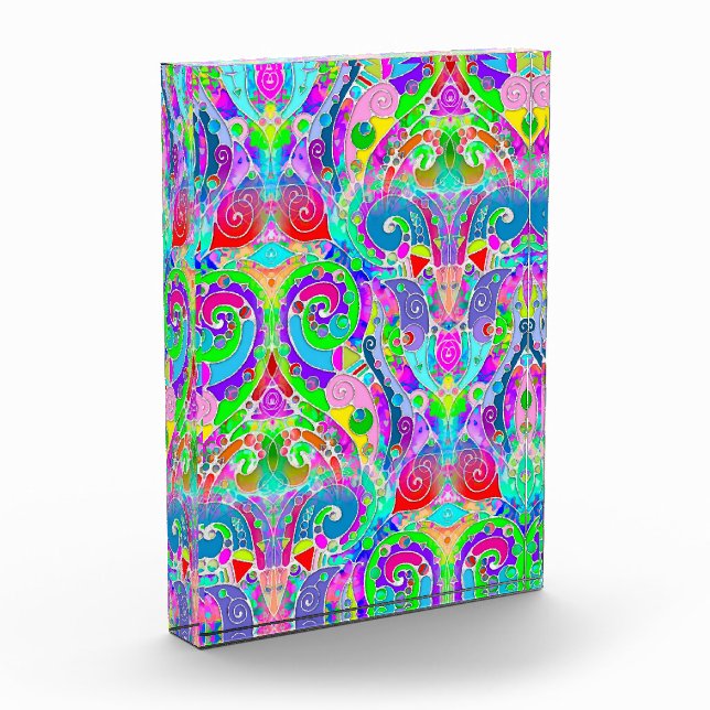 Handgemachte und digital gestrichene Muster Art 22 Fotoblock (Links)